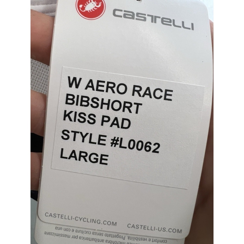 NWT Castelli Team Kit Aero Race Bibshort KISS Pad Women's Size Large - Picture 5 of 10
